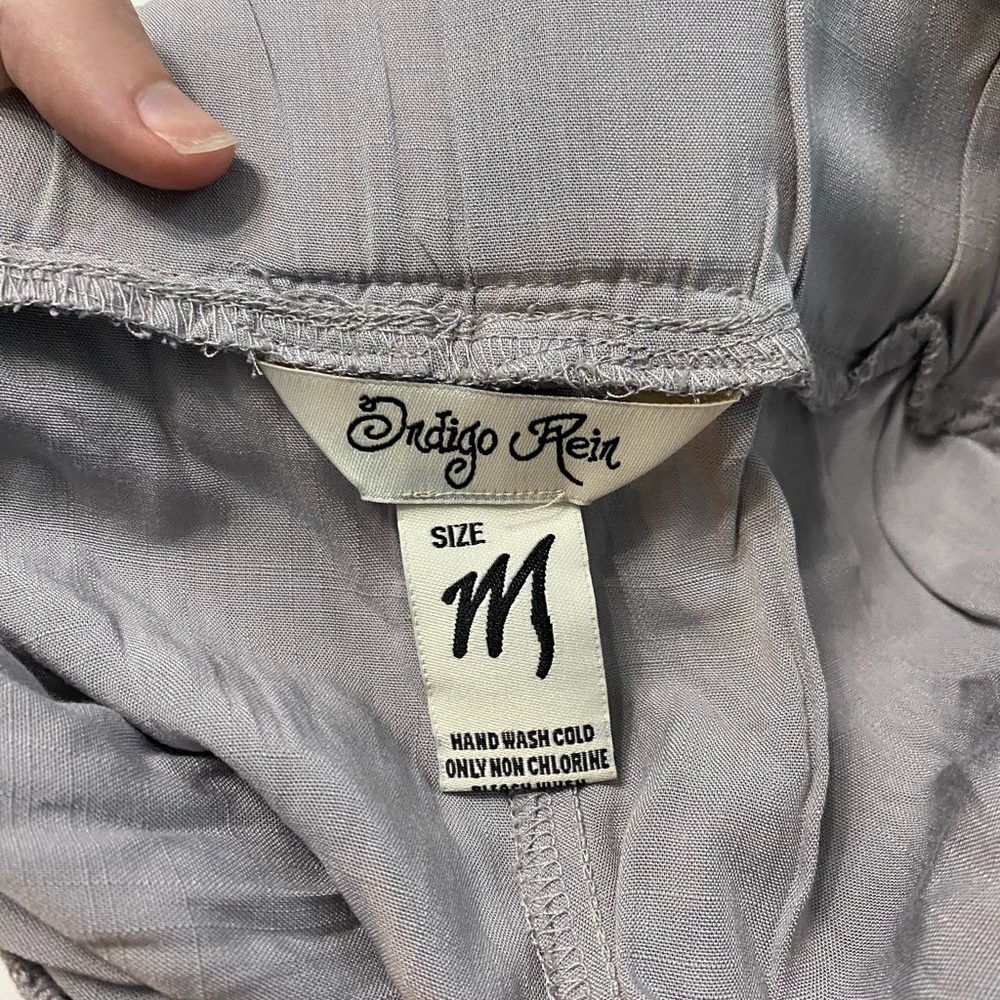 NWT Belk Indigo Rein Grey Front Tie Shorts - Picture 7 of 8